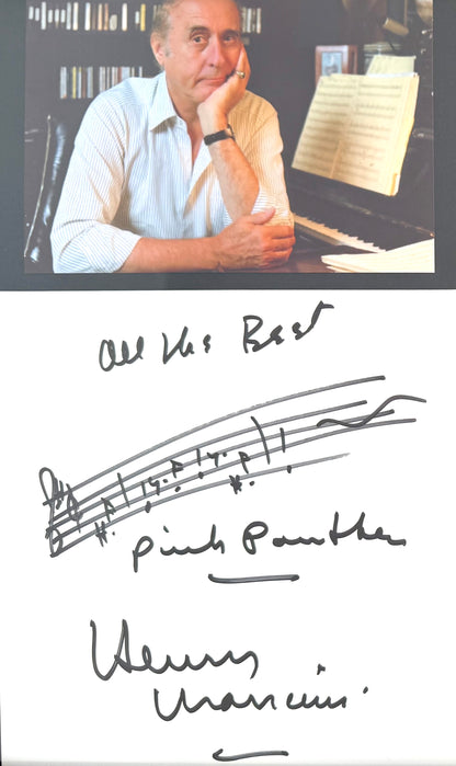 Henry Mancini, Film Composer, Hand Signed Framed 30cm x 20cm Photo Presentation & COA