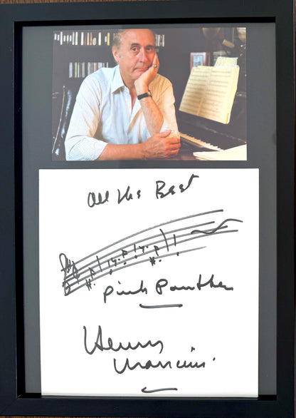 Henry Mancini, Film Composer, Hand Signed Framed 30cm x 20cm Photo Presentation & COA