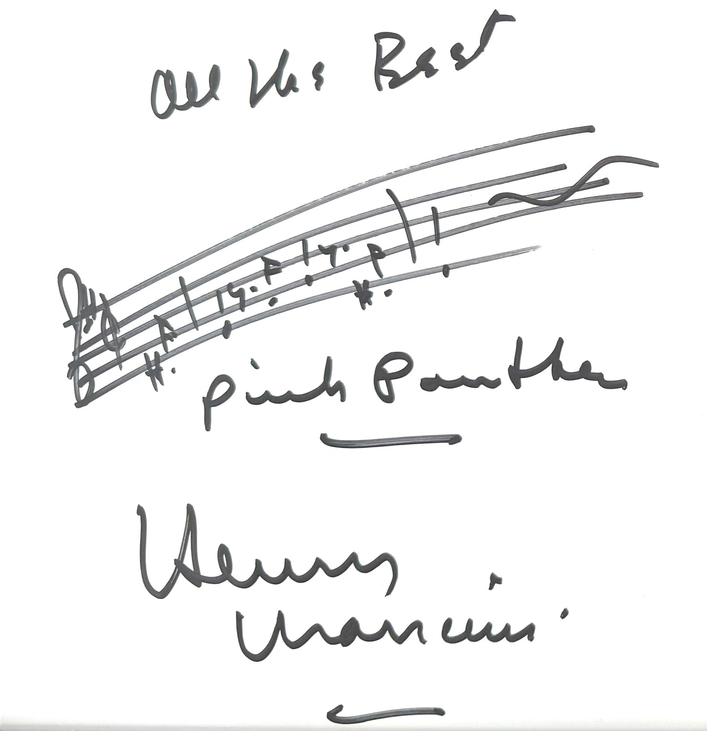 Henry Mancini, Film Composer, Hand Signed Framed 30cm x 20cm Photo Presentation & COA