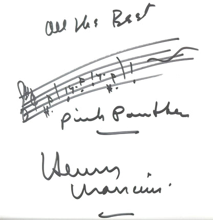 Henry Mancini, Film Composer, Hand Signed Framed 30cm x 20cm Photo Presentation & COA