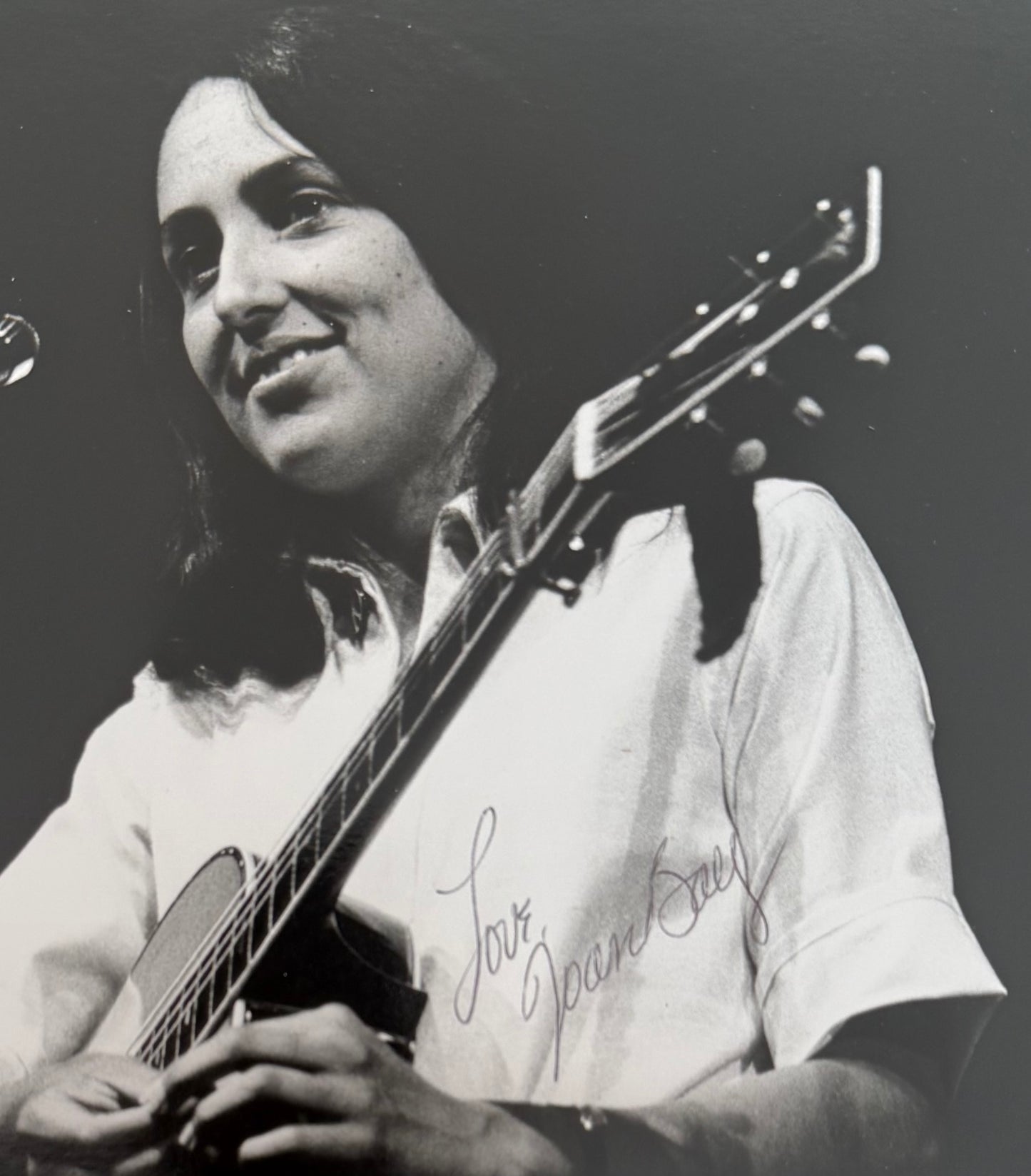 Joan Baez, Folk Singer, Cultural Icon, Hand Signed Framed Photo With COA