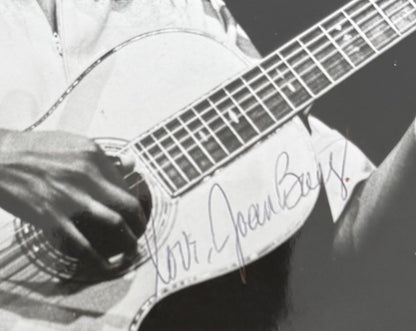 Joan Baez, Folk Singer, Cultural Icon, Hand Signed Framed Photo With COA