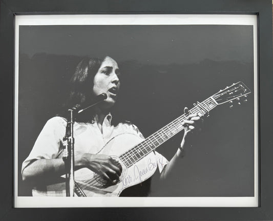 Joan Baez, Folk Singer, Cultural Icon, Hand Signed Framed Photo With COA