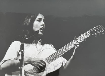 Joan Baez, Folk Singer, Cultural Icon, Hand Signed Framed Photo With COA