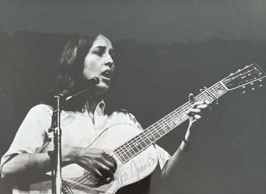 Joan Baez, Folk Singer, Cultural Icon, Hand Signed Framed Photo With COA