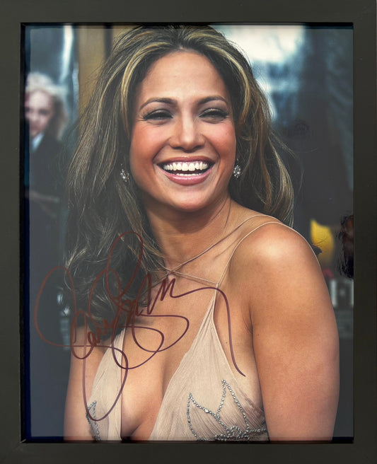 Jennifer Lopez, Actress, Singer, Cultural Icon, Hand Signed Framed Photo With COA