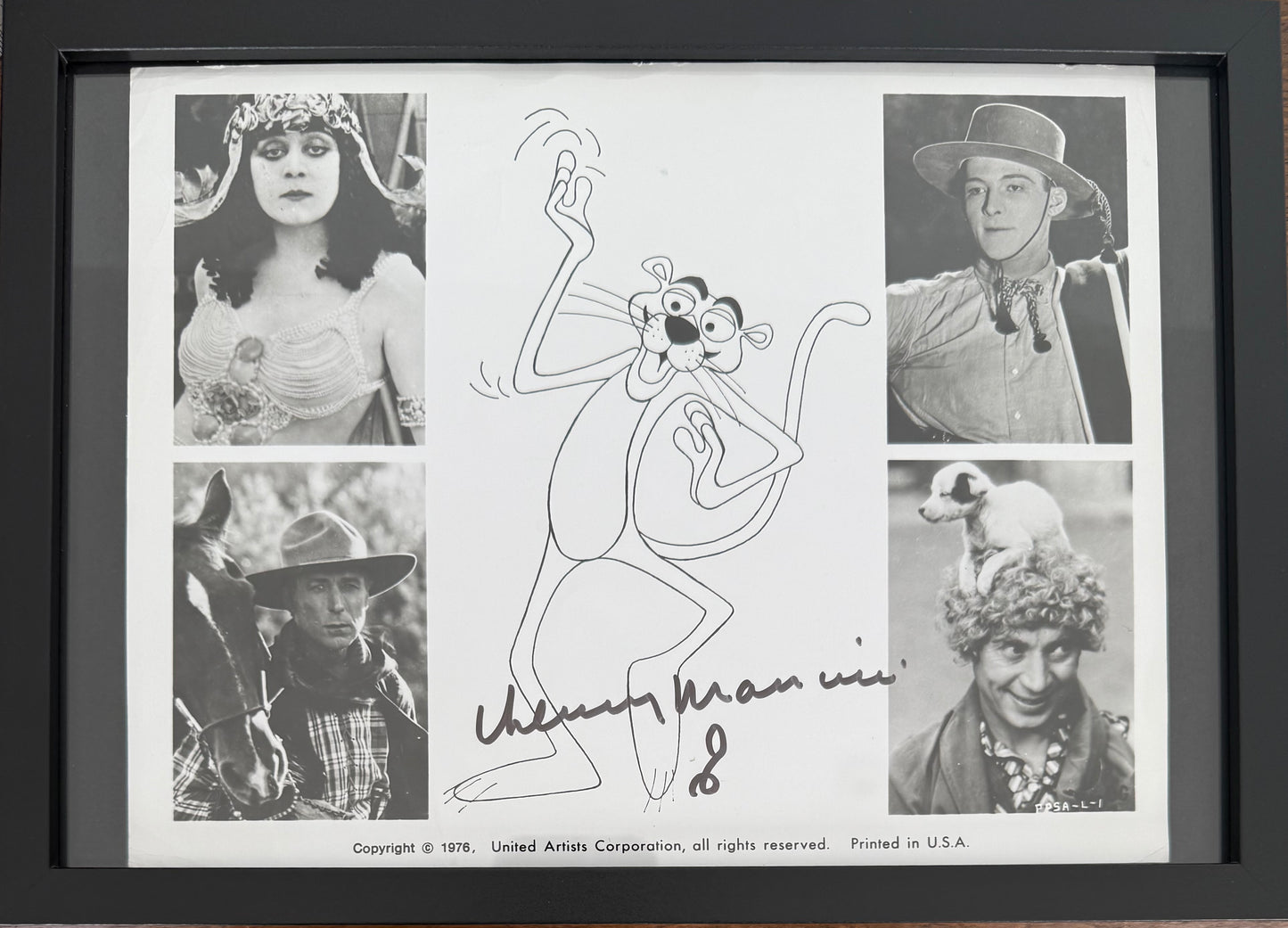 Henry Mancini, Film Composer, Hand Signed Framed 30cm x 20cm Photo Presentation & COA