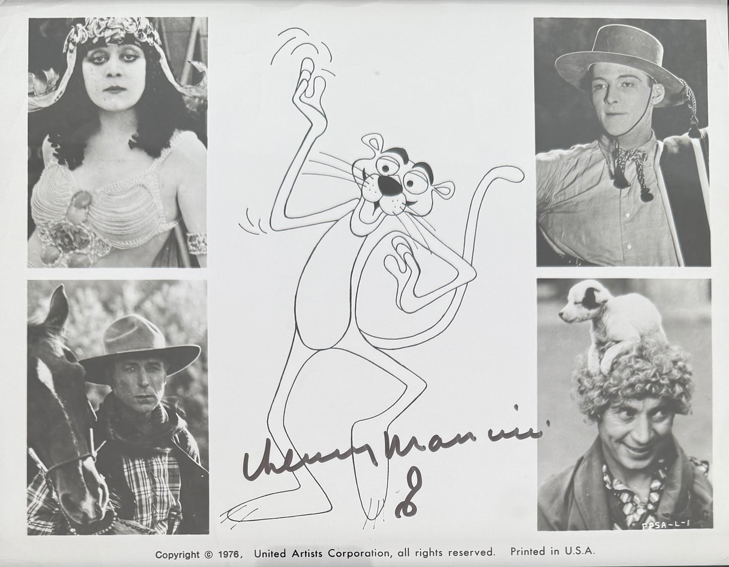 Henry Mancini, Film Composer, Hand Signed Framed 30cm x 20cm Photo Presentation & COA