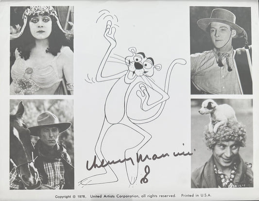 Henry Mancini, Film Composer, Hand Signed Framed 30cm x 20cm Photo Presentation & COA