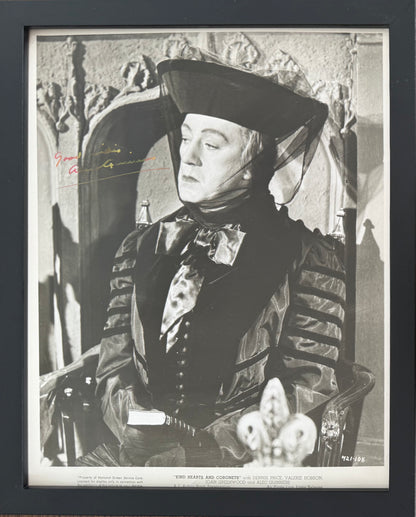 Sir Alec Guiness, Hand Signed Framed 25cm x 20cm Original Film Photo With COA