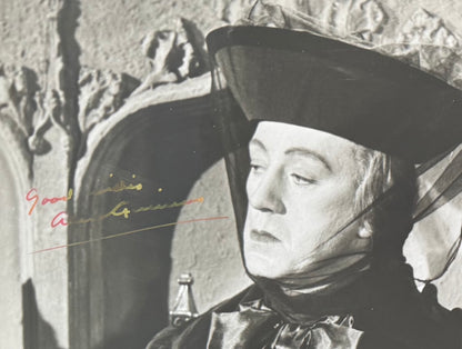 Sir Alec Guiness, Hand Signed Framed 25cm x 20cm Original Film Photo With COA