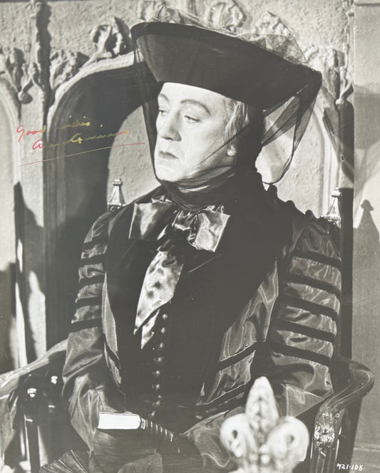 Sir Alec Guiness, Hand Signed Framed 25cm x 20cm Original Film Photo With COA