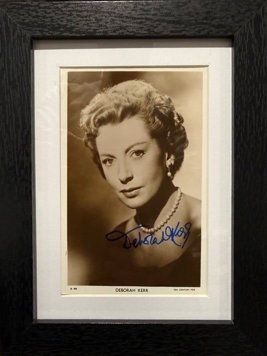 Deborah Kerr, British Actress, Hand Signed Framed Photo & COA