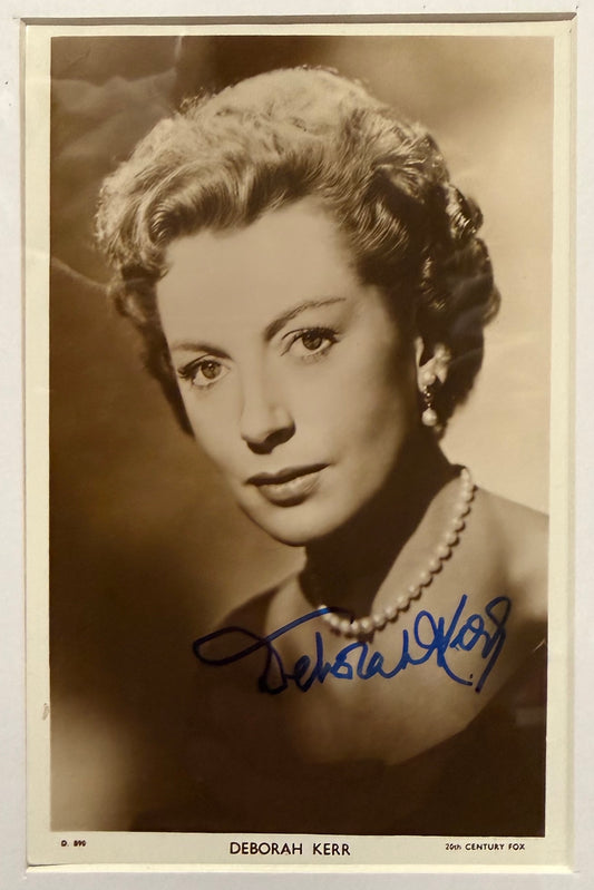 Deborah Kerr, British Actress, Hand Signed Framed Photo & COA