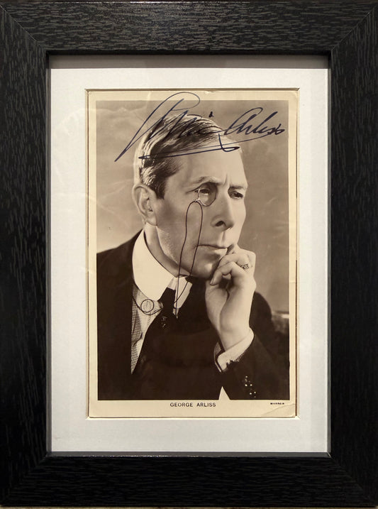 George Arliss, OSCAR Winning Actor, Hand Signed Framed (15x10cm) Photo Presentation & COA