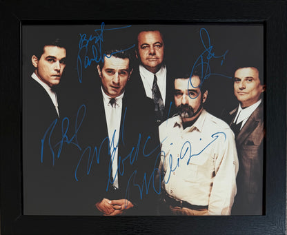 Goodfellas Multi-Actor Hand Signed Framed, Mounted Original Film Photo & COA