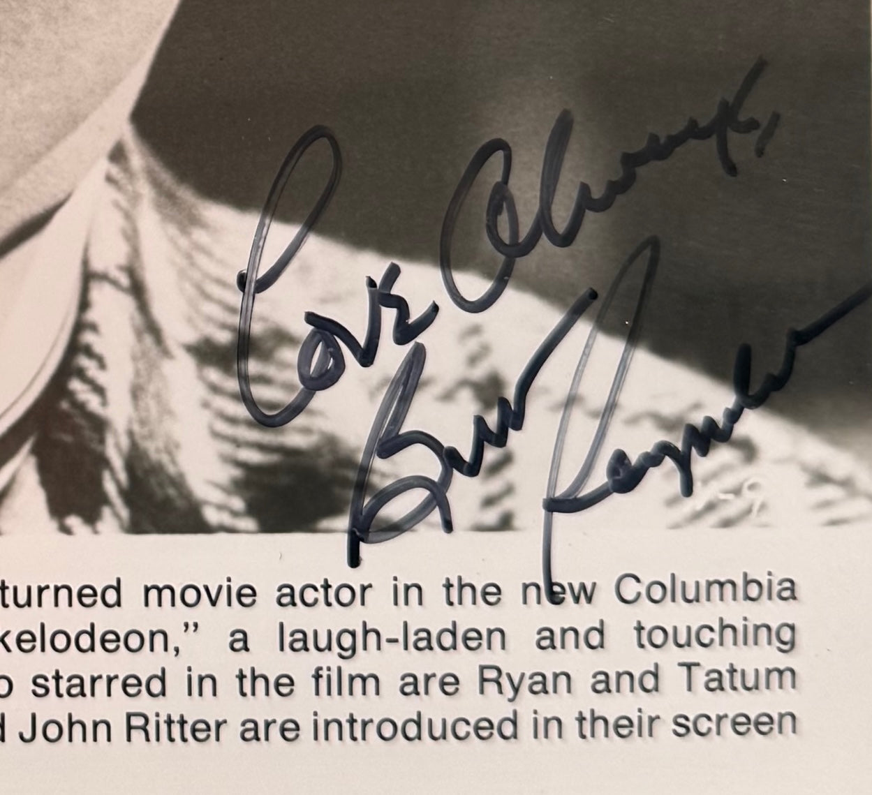 Burt Reynolds Hand Signed Framed 25cm x 20cm 'Nickelodeon' Film Photo With COA