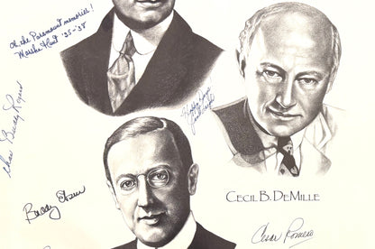 Multi-Hollywood Stars Hand Signed Limited Edition Poster With COA