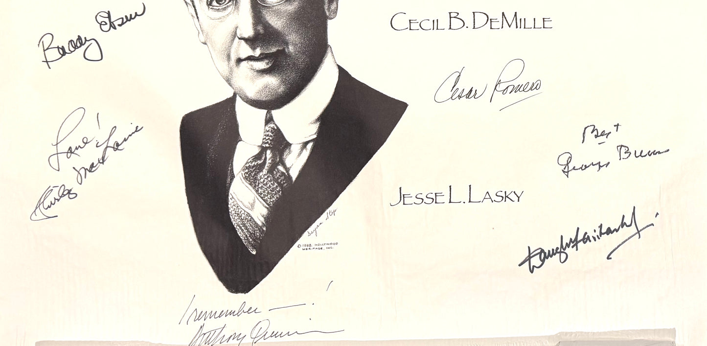 Multi-Hollywood Stars Hand Signed Limited Edition Poster With COA