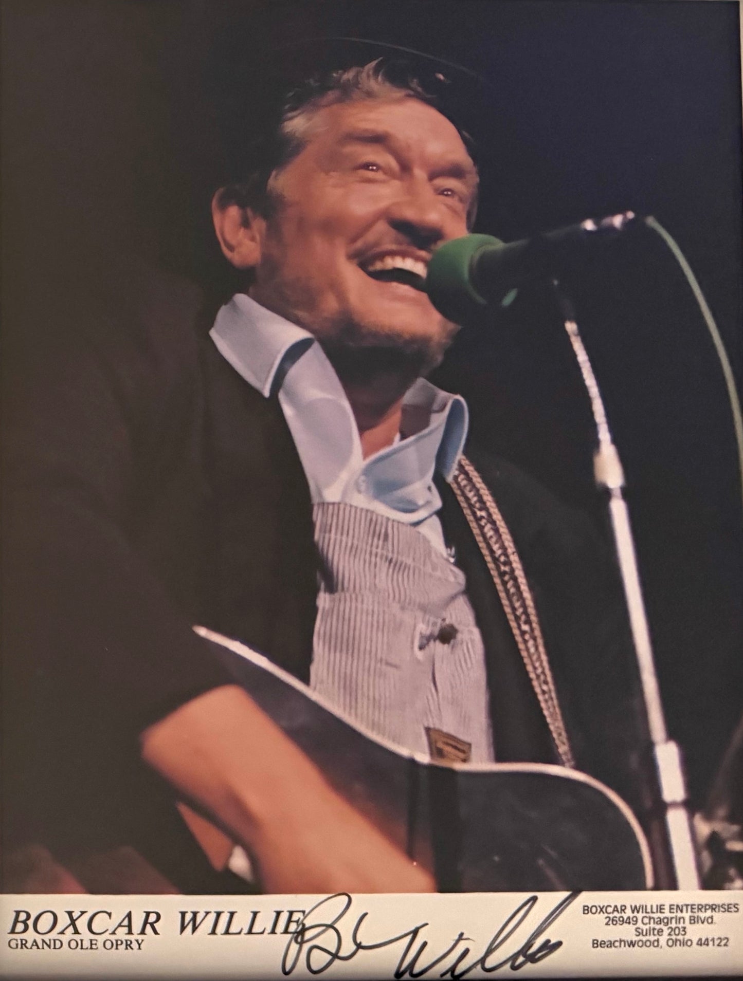 Boxcar Willie, Songwriter, Country/Gospel Singer, Hand Signed Framed Photo & COA