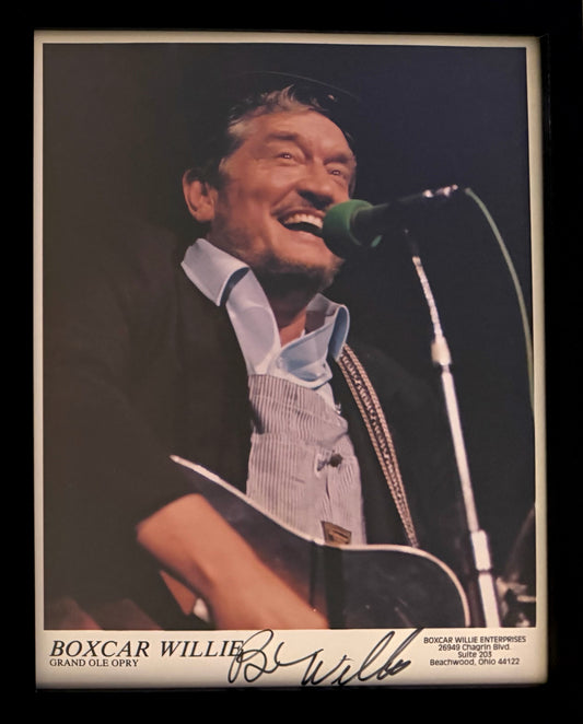 Boxcar Willie, Songwriter, Country/Gospel Singer, Hand Signed Framed Photo & COA