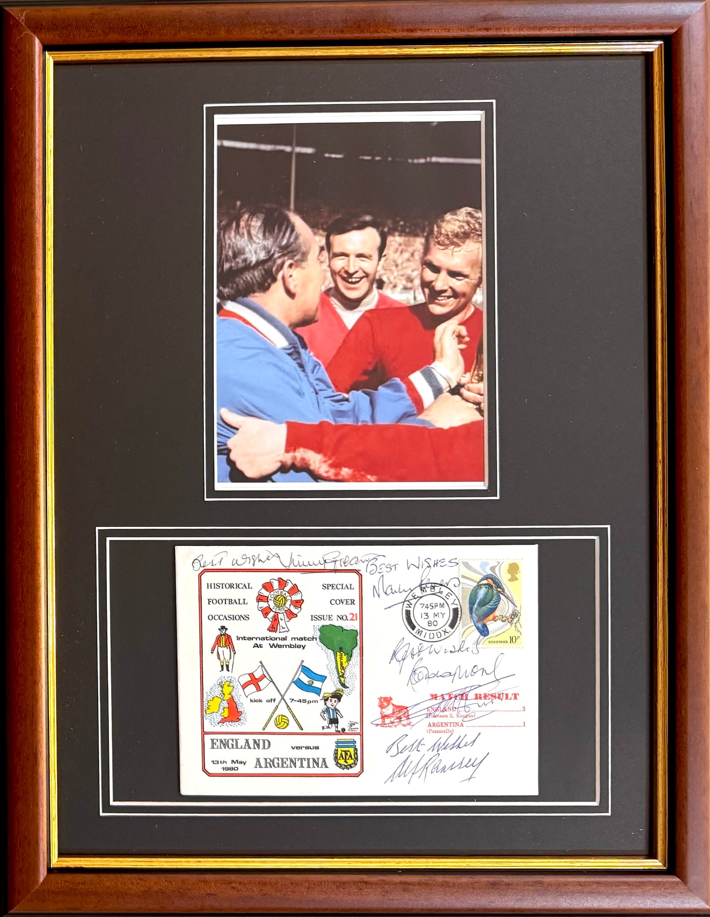 England 1966 Team (including Moore) Multi-Hand Signed FDC First Day Cover & COA