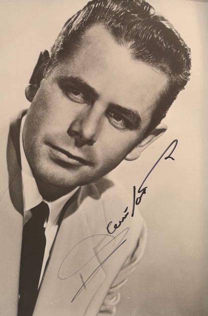 Glenn Ford Hand Signed Framed 25cm x 20cm Publicity Photo & COA