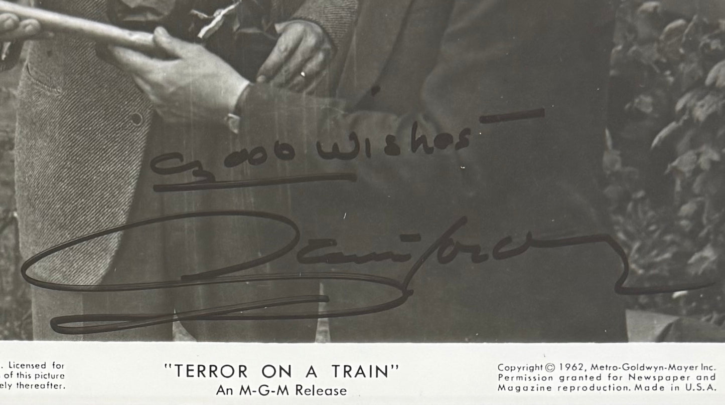 Glenn Ford Hand Signed Framed 25cm x 20cm Publicity Photo & COA