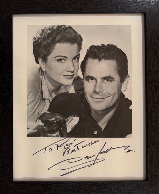 Glenn Ford Hand Signed Framed 25cm x 20cm Publicity Photo & COA