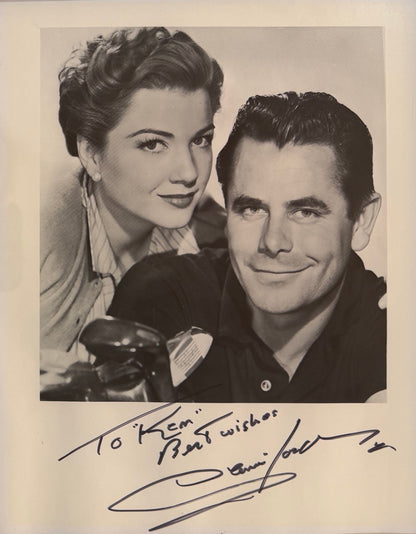 Glenn Ford Hand Signed Framed 25cm x 20cm Publicity Photo & COA