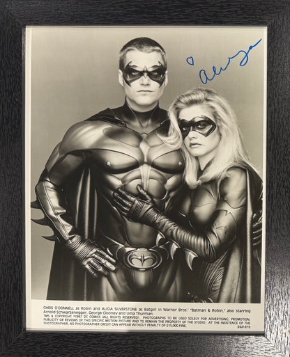 Alicia Silverstone, American Actress, Hand Signed Batman And Robin Photo Presentation & COA