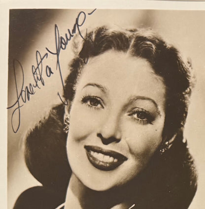 Loretta Young, OSCAR Winning Actress, Hand Signed Framed Photo & COA