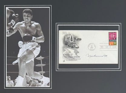 Muhammad Ali, 'The Greatest'. Hand Signed Mounted FDC Presentation & COA
