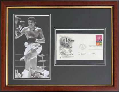 Muhammad Ali, 'The Greatest'. Hand Signed Mounted FDC Presentation & COA