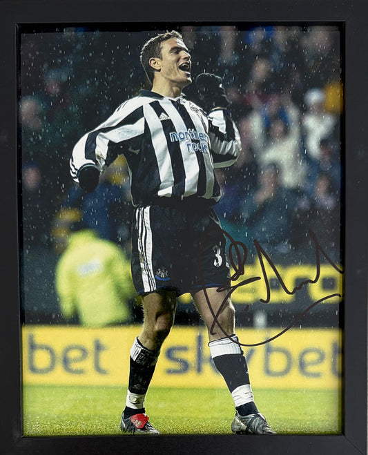 Laurent Robert, Hand Signed Framed Newcastle United Photo & COA