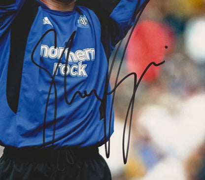 Shay Given, Newcastle United Hand Signed Famed Photo & COA