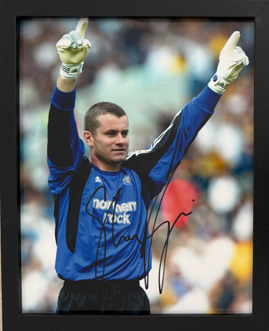 Shay Given, Newcastle United Hand Signed Famed Photo & COA