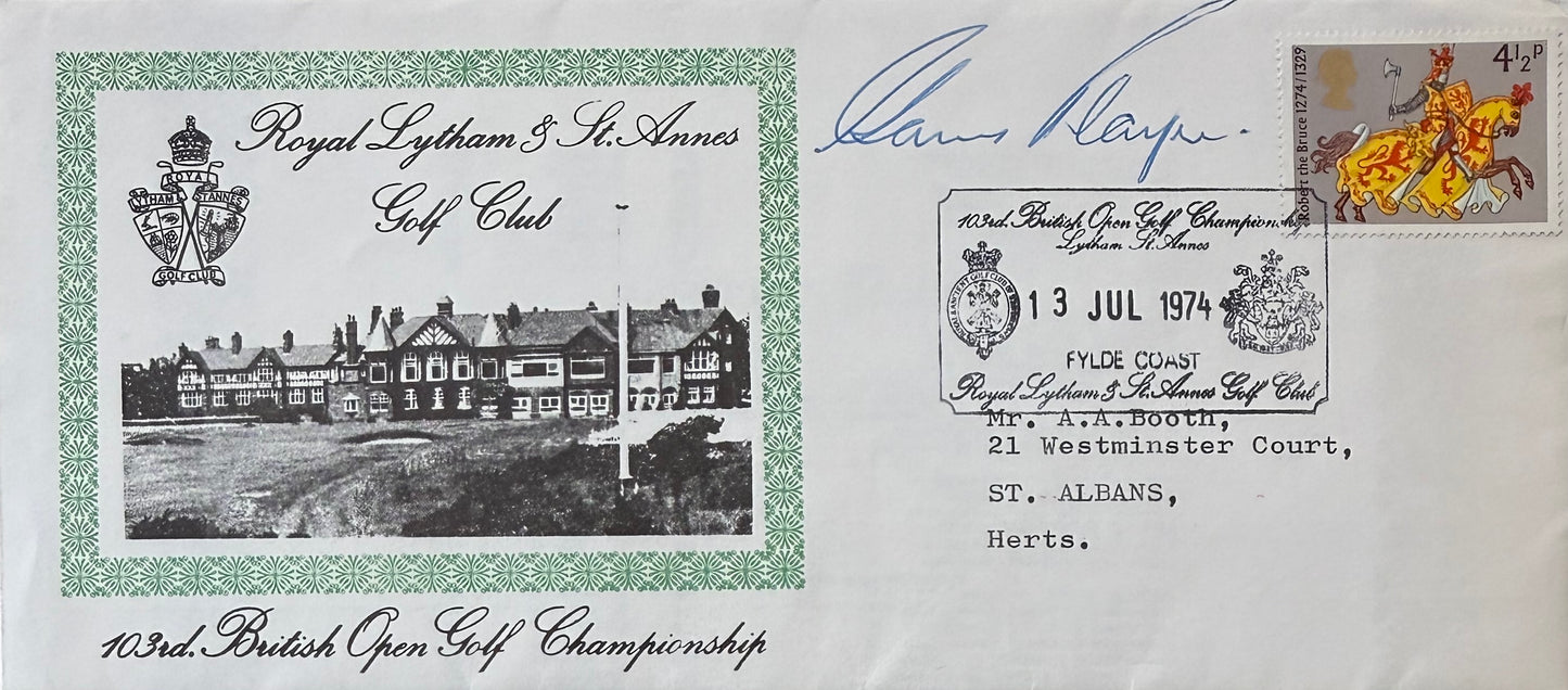 Gary Player, Golf Legend, Hand Signed First Day Cover FDC 40cm x 30cm Framed With COA