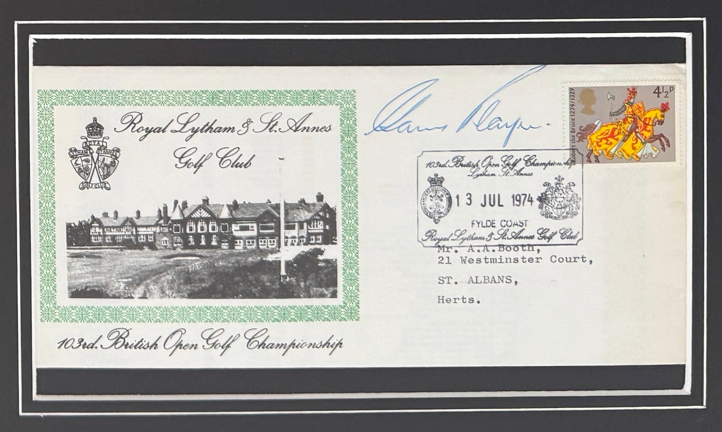 Gary Player, Golf Legend, Hand Signed First Day Cover FDC 40cm x 30cm Framed With COA