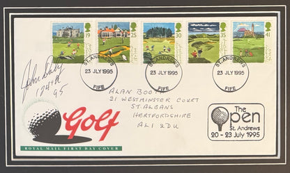 John Daly, Golf Legend, Hand Signed First Day Cover FDC 40cm x 30cm Framed With COA