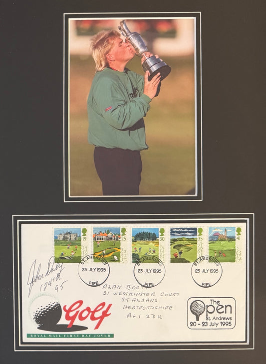 John Daly, Golf Legend, Hand Signed First Day Cover FDC 40cm x 30cm Framed With COA