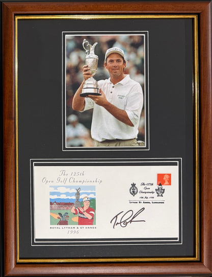 Tom Lehman, Golf Legend, Hand Signed First Day Cover FDC 40cm x 30cm Framed With COA