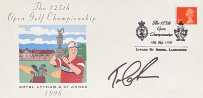 Tom Lehman, Golf Legend, Hand Signed First Day Cover FDC 40cm x 30cm Framed With COA