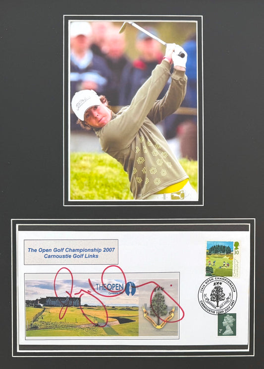 Rory McIlroy, Golf Legend, Hand Signed First Day Cover FDC 40cm x 30cm Framed With COA