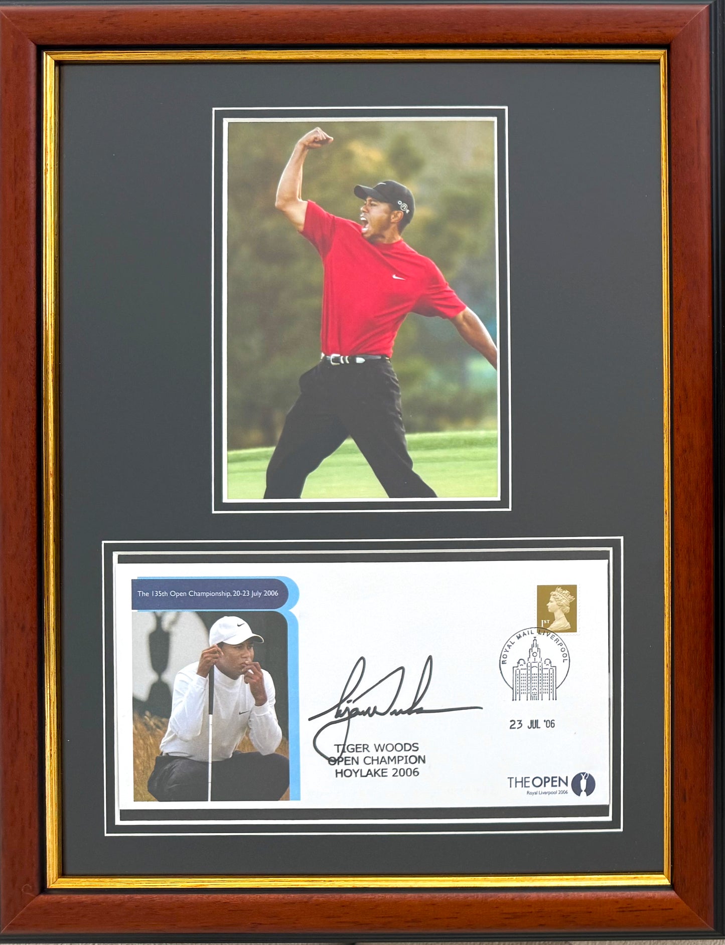 Tiger Woods, Golf Legend, Hand Signed First Day Cover FDC 40cm x 30cm Framed With COA
