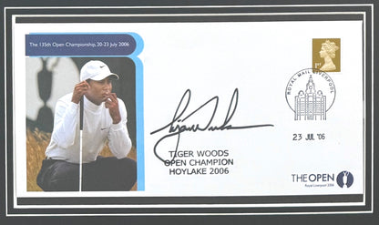 Tiger Woods, Golf Legend, Hand Signed First Day Cover FDC 40cm x 30cm Framed With COA