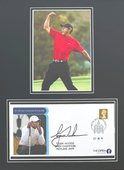 Tiger Woods, Golf Legend, Hand Signed First Day Cover FDC 40cm x 30cm Framed With COA