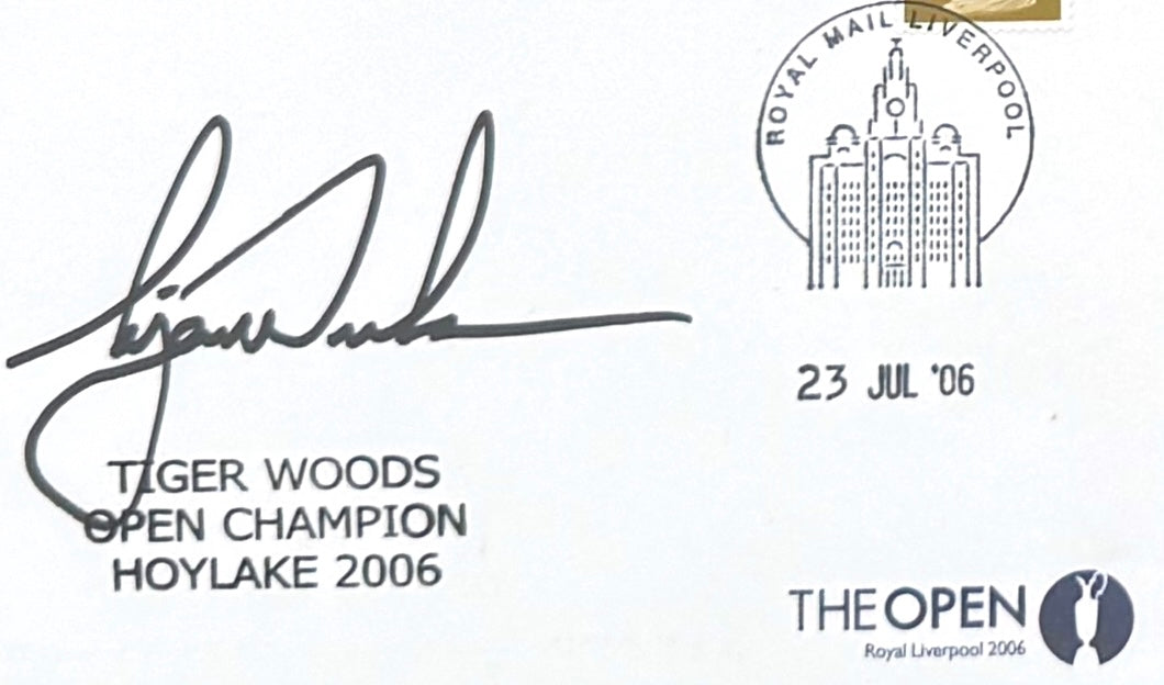 Tiger Woods, Golf Legend, Hand Signed First Day Cover FDC 40cm x 30cm Framed With COA