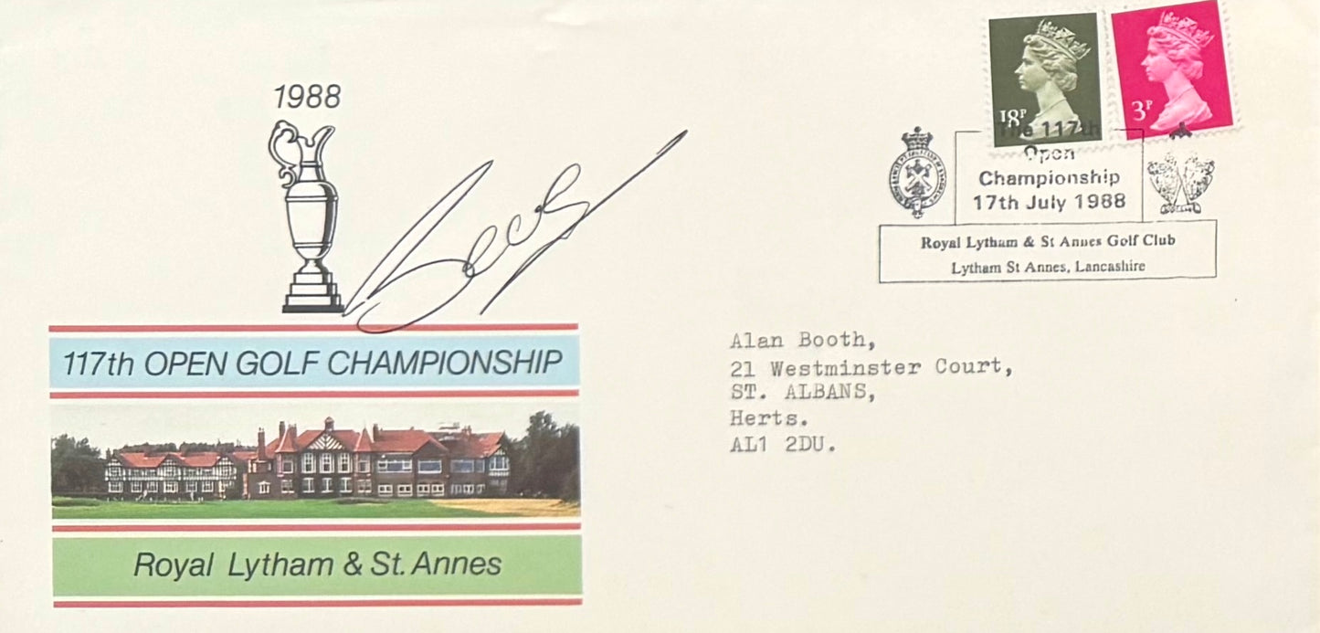 Seve Ballesteros, Golf Legend, Hand Signed First Day Cover FDC 40cm x 30cm Framed With COA