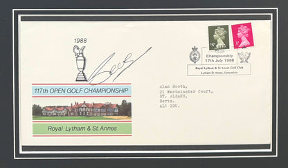 Seve Ballesteros, Golf Legend, Hand Signed First Day Cover FDC 40cm x 30cm Framed With COA